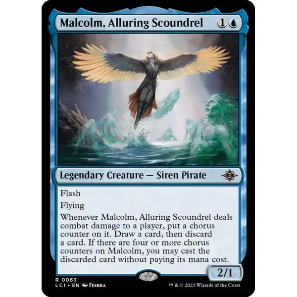 Magic: The Gathering Malcolm, Alluring Scoundrel (063) Lightly Played