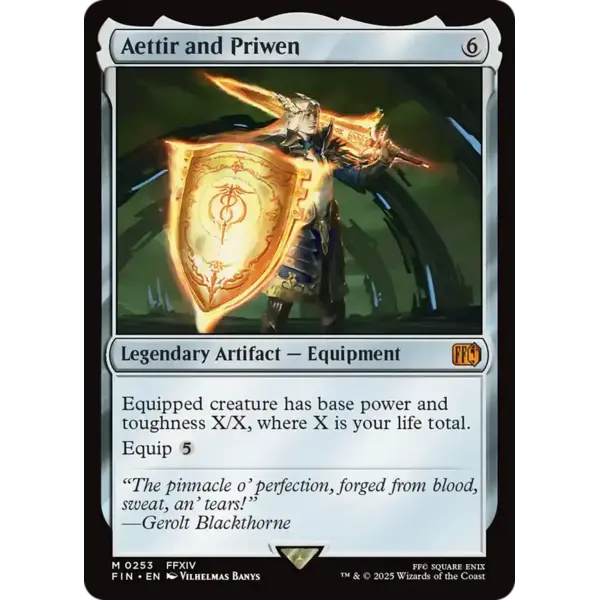 Magic: The Gathering Aettir and Priwen (253) Lightly Played Foil