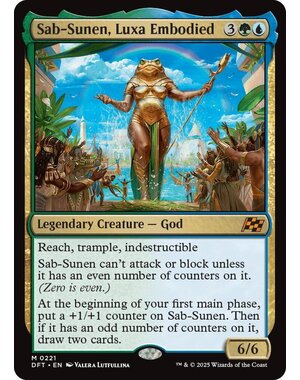 Magic: The Gathering Sab-Sunen, Luxa Embodied (221) Lightly Played Foil