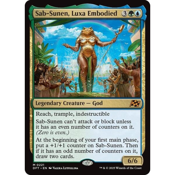 Magic: The Gathering Sab-Sunen, Luxa Embodied (221) Lightly Played Foil