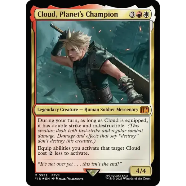 Magic: The Gathering Cloud, Planet's Champion (552) Lightly Played Foil