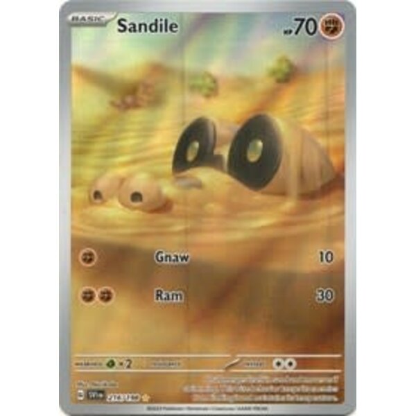 Pokemon Sandile (216) Near Mint Holofoil