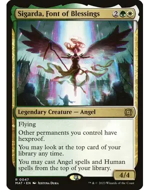 Magic: The Gathering Sigarda, Font of Blessings (047) Lightly Played