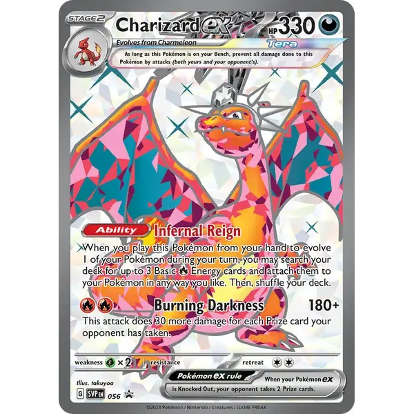Pokemon Charizard ex (056) Lightly Played Holofoil