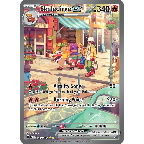 Pokemon Skeledirge ex (258) Lightly Played Holofoil