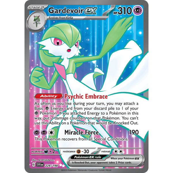 Pokemon Gardevoir ex (228) Lightly Played Holofoil