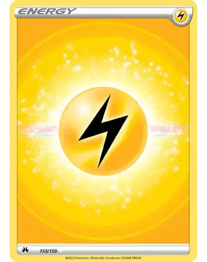 Pokemon Lightning Energy (Texture Full Art) (155) Lighlty Played Holofoil