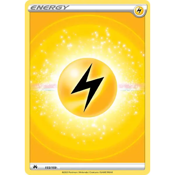 Pokemon Lightning Energy (Texture Full Art) (155) Lighlty Played Holofoil