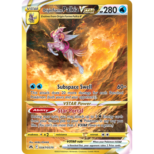 Pokemon Origin Forme Palkia VSTAR (Secret) (GG67) Near Mint Holofoil
