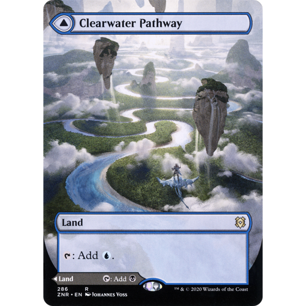 Magic: The Gathering Clearwater Pathway (Borderless) (286) Lightly Played