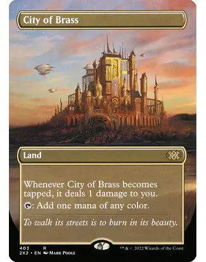 Magic: The Gathering City of Brass (Borderless) (403) Near Mint