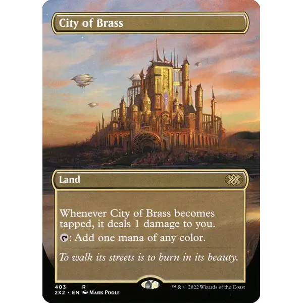 Magic: The Gathering City of Brass (Borderless) (403) Near Mint