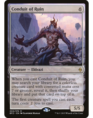 Magic: The Gathering Conduit of Ruin (004) Lightly Played