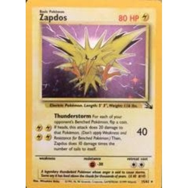 Pokemon Zapdos (030) UNL Heavily Played