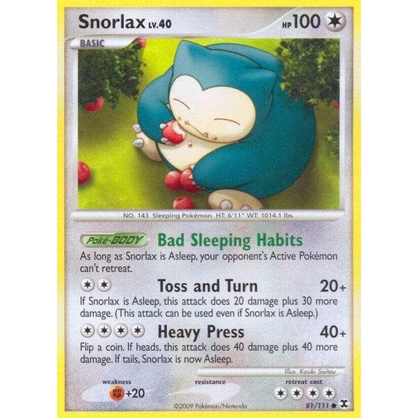 Pokemon Snorlax (081) Lightly Played