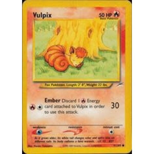 Pokemon Vulpix (091) Moderately Played