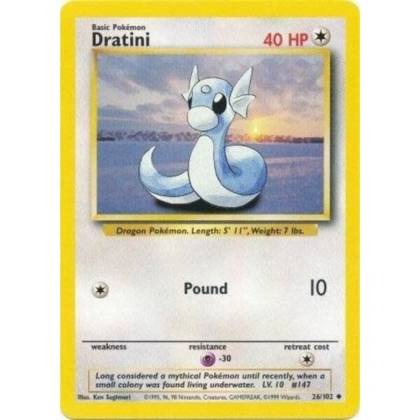 Pokemon Dratini (026) Lightly Played
