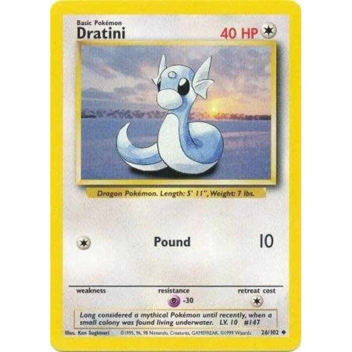 Pokemon Dratini (026) Lightly Played