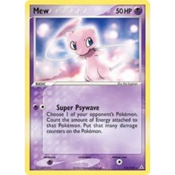 Pokemon Mew (Non-Holo DVD Promo) (111) Damaged