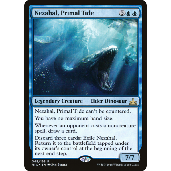 Magic: The Gathering Nezahal, Primal Tide (045) Lightly Played