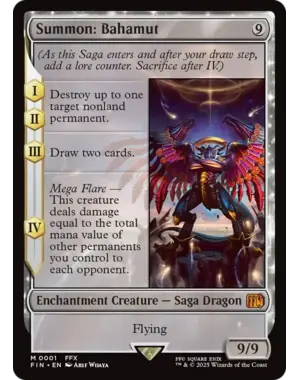 Magic: The Gathering Summon: Bahamut (001) Near Mint