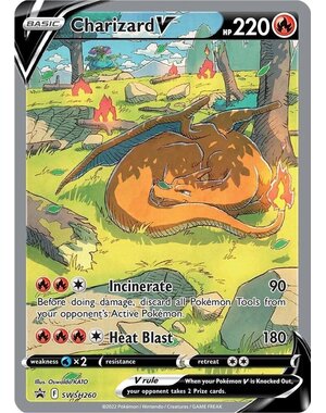 Pokemon Charizard V (SWSH260) Near Mint Holofoil