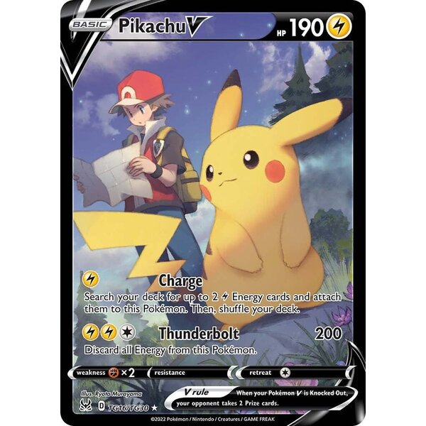 Pokemon Pikachu V (TG16) Near Mint Holofoil