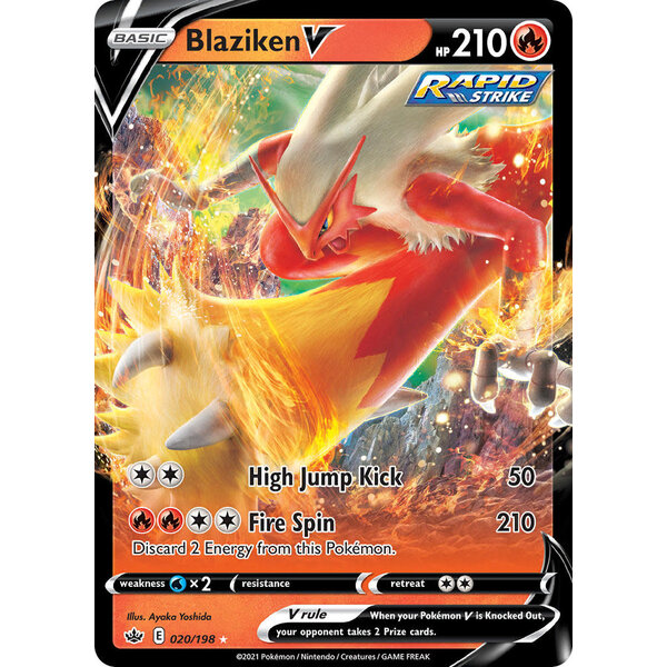 Pokemon Blaziken V (020) Lightly Played Holofoil