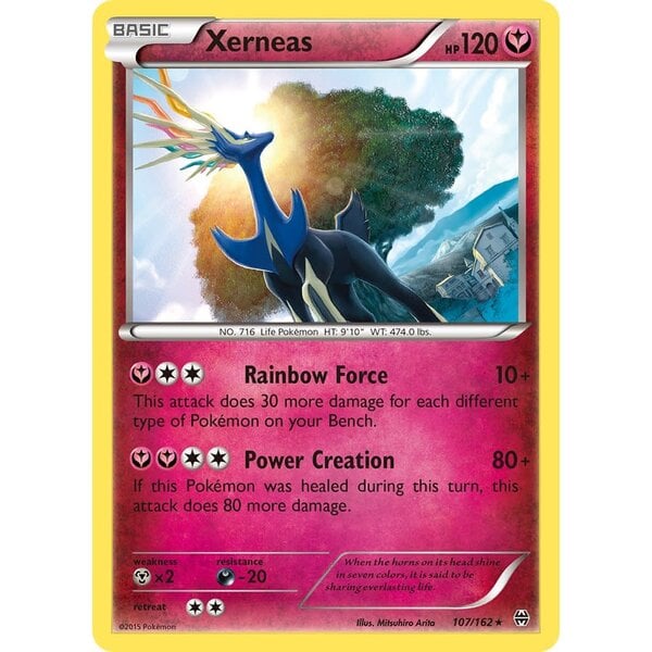 Pokemon Xerneas (107) Lightly Played Reverse Holofoil