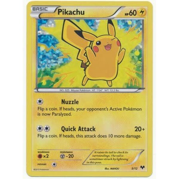 Pokemon Pikachu (005) Damaged Holofoil