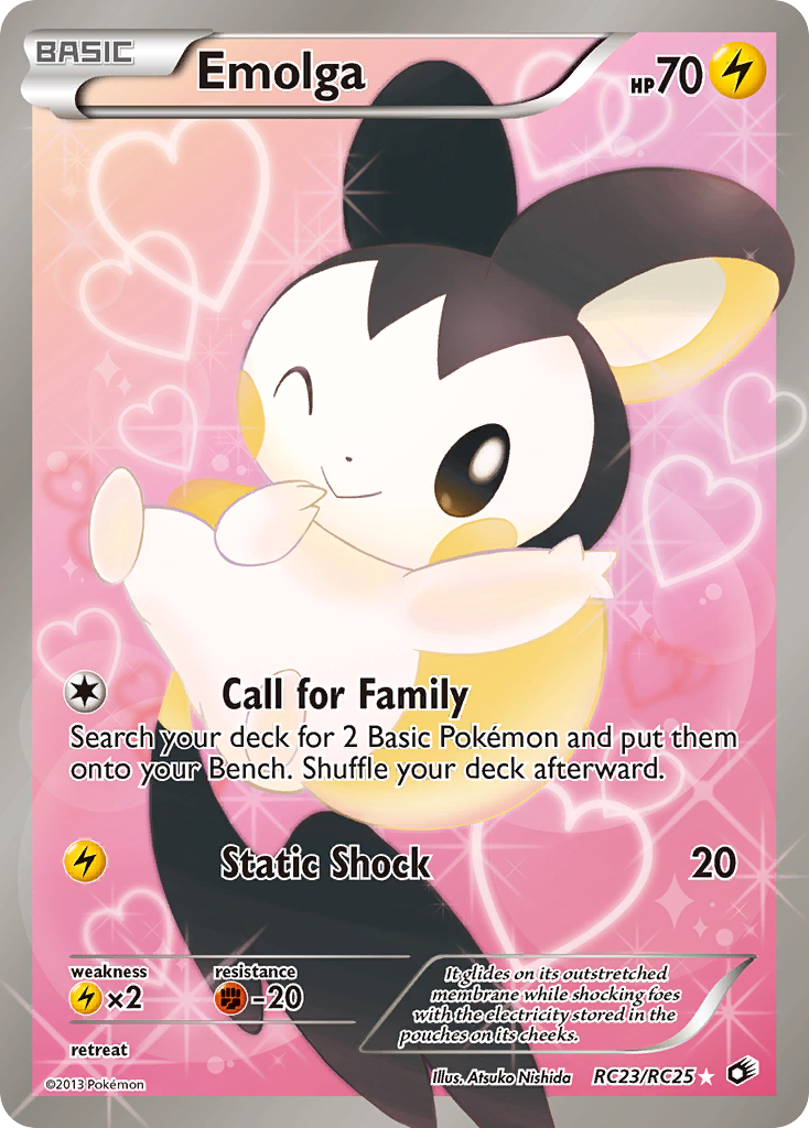 emolga pokemon card full art RC23/RC25 If you attached Energy in this way Pokemon Emolga (Full Art) (RC23)