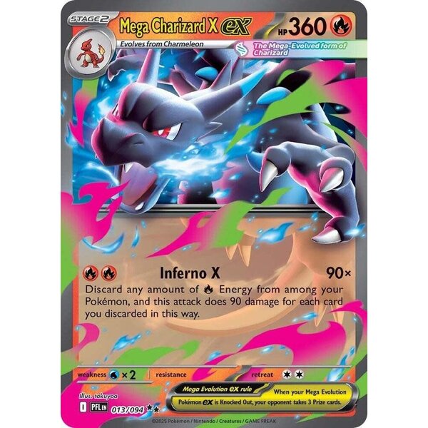 Pokemon Mega Charizard X ex (013) Lightly Played Holofoil