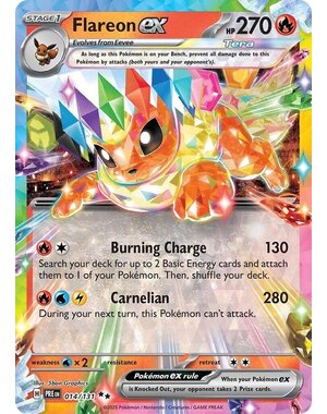 Pokemon Flareon ex (014) Lightly Played Holofoil