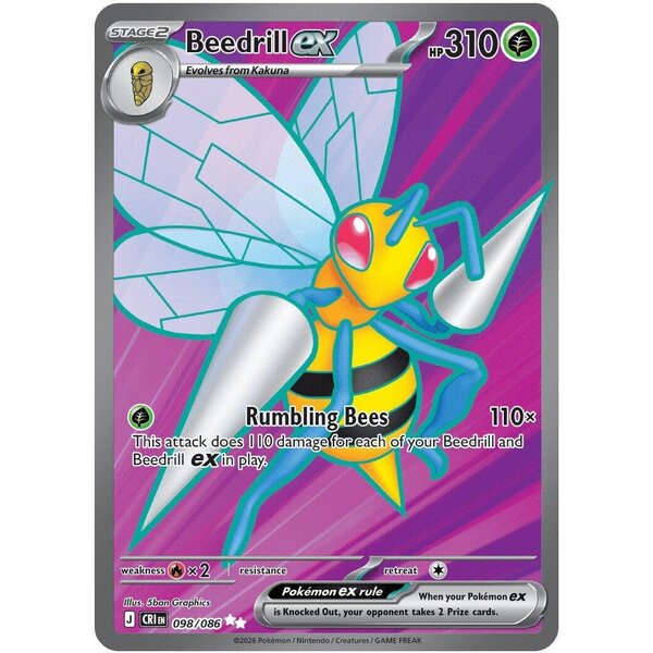 Pokemon Beedrill ex (098) Lightly Played Holofoil