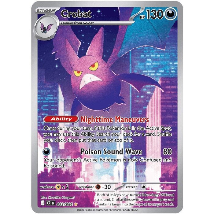 Pokemon Crobat (093) Lightly Played Holofoil