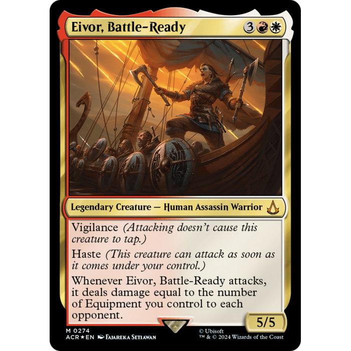 Magic: The Gathering Eivor, Battle-Ready (274) Lightly Played Foil
