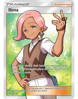 Pokemon Ilima (Full Art) (146) Lightly Played Holofoil