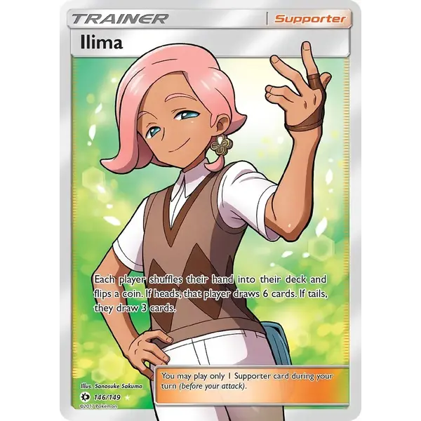 Pokemon Ilima (Full Art) (146) Lightly Played Holofoil