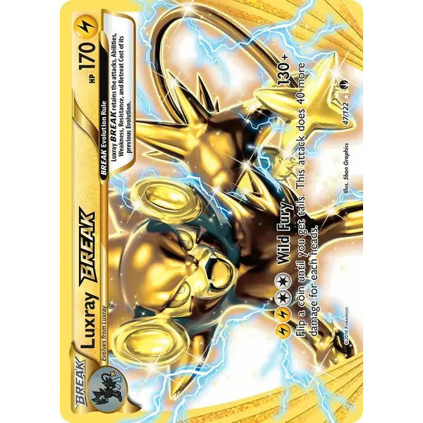 Pokemon Luxray BREAK (047) Lightly Played Holofoil