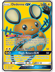 Pokemon Dedenne GX (Full Art) (195) Lightly Played Holofoil