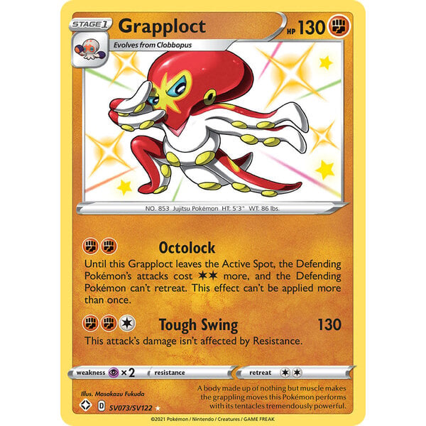 Pokemon Grapploct (SV073) Lightly Played Holofoil