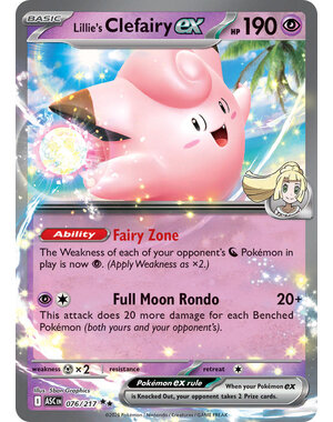 Pokemon Lillie's Clefairy ex (076) Lightly Played Holofoil