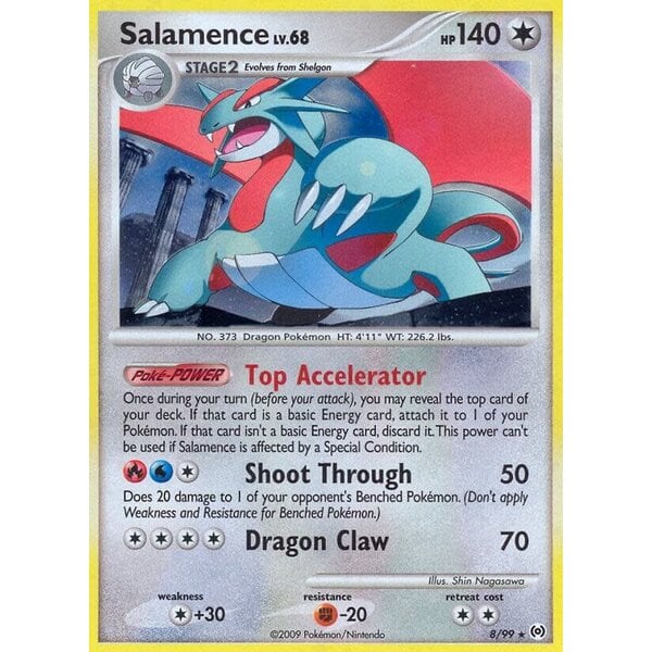 Pokemon Salamence (008) Moderately Played Holofoil