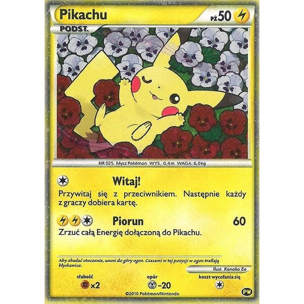 Pokemon Pikachu (Polish) - Pikachu World Collection Promos (PWCP) Damaged Holofoil
