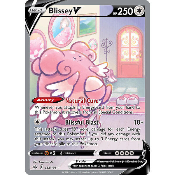 Pokemon Blissey V (Alternate Full Art) (183) Near Mint Holofoil