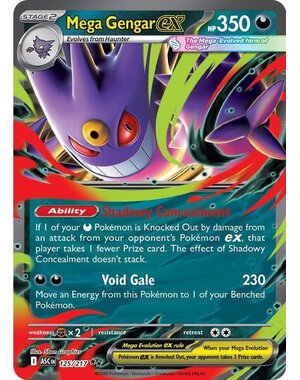 Pokemon Mega Gengar ex (125) Lightly Played Holofoil