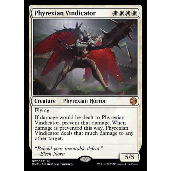 Magic: The Gathering Phyrexian Vindicator (027) Lightly Played Foil