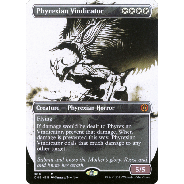 Magic: The Gathering Phyrexian Vindicator (Showcase) (300) Lightly Played