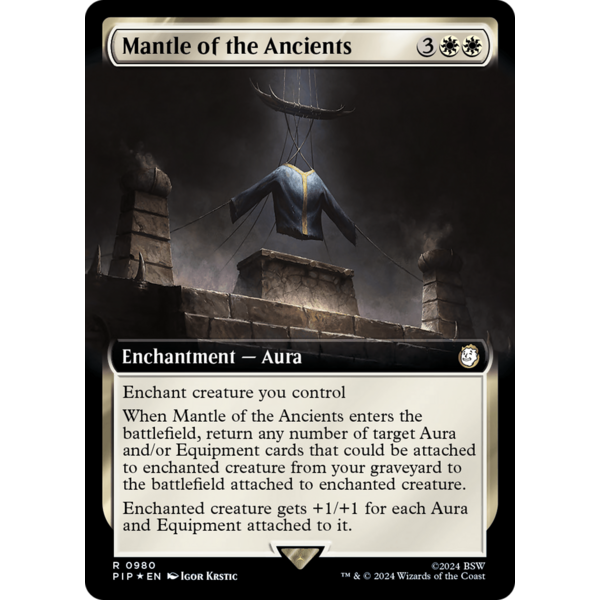 Magic: The Gathering Mantle of the Ancients (Extended Art) (452) Lightly Played