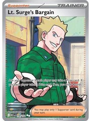 Pokemon Lt. Surge's Bargain (170) Lightly Played Holofoil